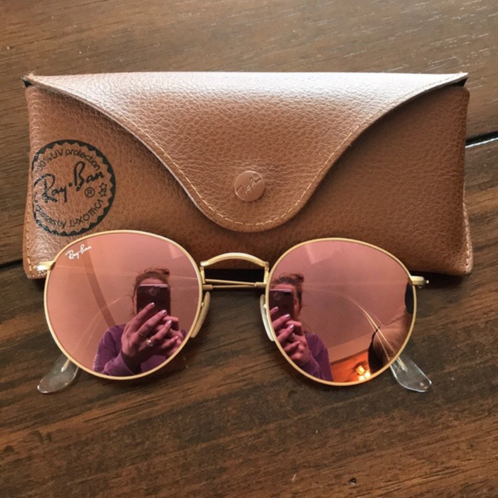 Rose Gold Raybans